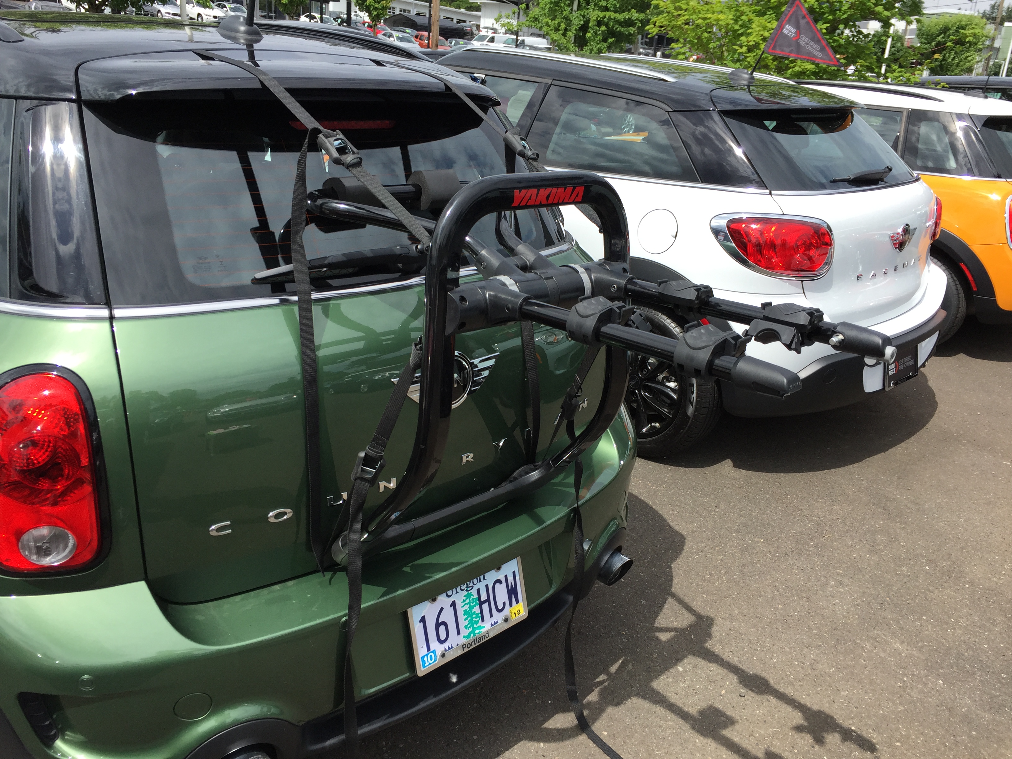 Bike Racks Application Guide for MINI Coopers